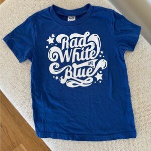 Kavio Blue 'Rad White and Blue' Kids Tee